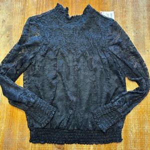 BNWT lace high neck top.